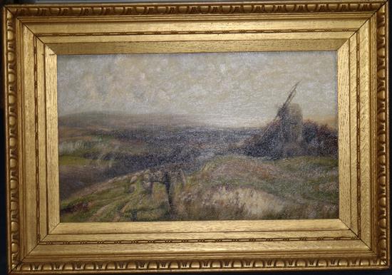 Sidney Pike (1880-1901) Lancing Old Mill 12 x 20in.